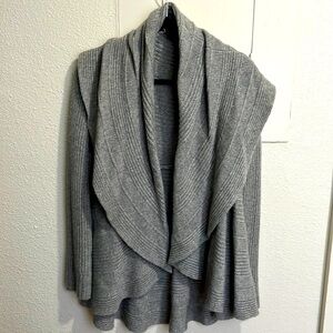 WHBM 100% cashmere sweater open cardigan size L White House black market